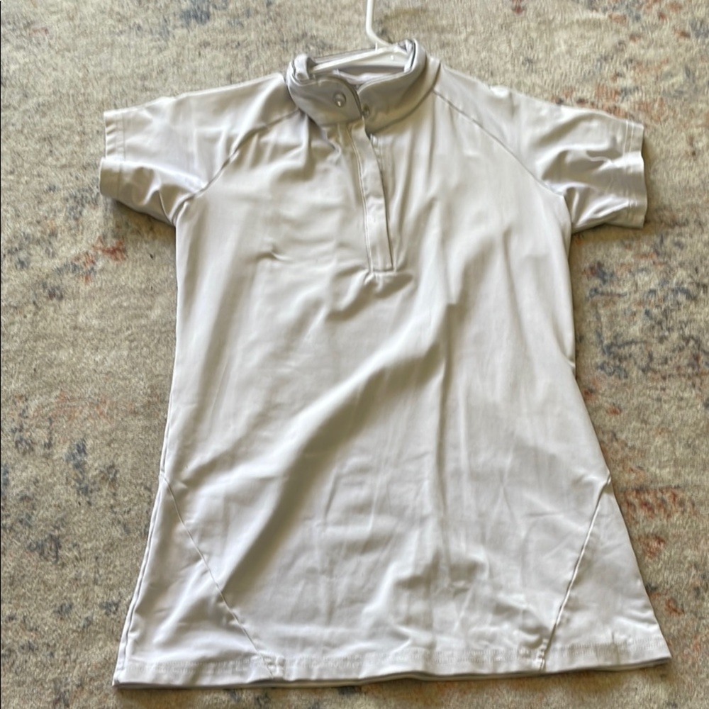 White Short Sleeve Polo Shirt Horseware